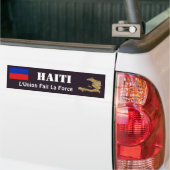 Haïti vlag + Bumpersticker kaart (Op Truck)
