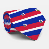 Haïti vlag HT Stropdas (Opgerold)