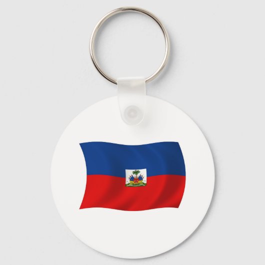 Haïti-vlag Sleutelhanger (Voorkant)