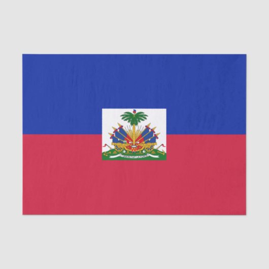 Haiti Vlag Tissuepapier (Voorkant)
