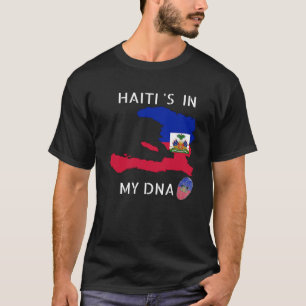 Haïti zit in mijn DNA Haïtiaanse vlaggendag Pride T-shirt