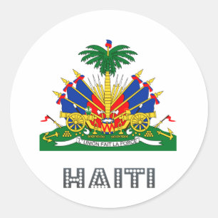 Haïtiaans embleem ronde sticker