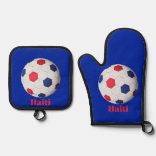 Haïtiaans Voetbal Ovenwant & Pannenlap Set