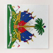 Haïtiaans wapenschild (Haïti) Legpuzzel (Horizontaal)
