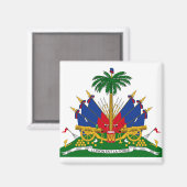Haïtiaans wapenschild (Haïti) Magneet (Voorkant / Achterkant)