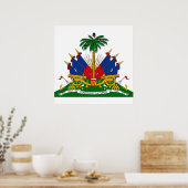 Haïtiaans wapenschild (Haïti) Poster (Keuken)