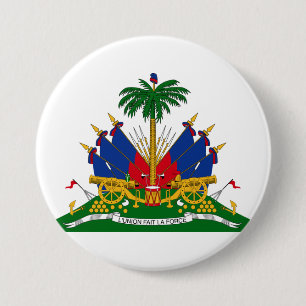 Haïtiaans wapenschild (Haïti) Ronde Button 7,6 Cm