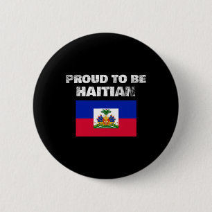 haïtiaans zijn-haïtiaanse vlag anti racisme ronde button 5,7 cm