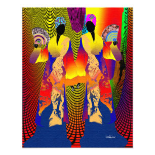 Haïtiaanse Creoolse Dame Foto Afdruk