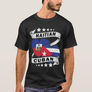 Haïtiaanse en Cubaanse vlag T-shirt