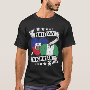 Haïtiaanse en Nigeriaanse vlag T-shirt