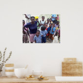 Haïtiaanse hongergezichten poster (Keuken)