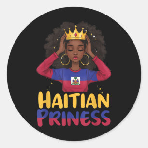 Haïtiaanse Prinses Haiti Onafhankelijkheidsdag 180 Ronde Sticker