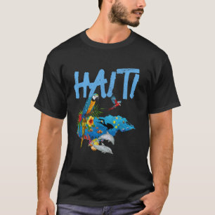 Haïtiaanse Souvenir Papegaai Duiken Haïtiaans T-shirt