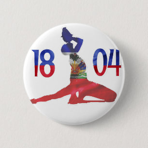 Haïtiaanse vlag 1804 Neg Mawon Haïtiaanse onafha Ronde Button 5,7 Cm