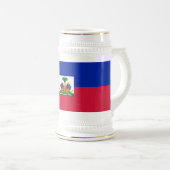 Haïtiaanse vlag bierpul (Voorkant rechts)