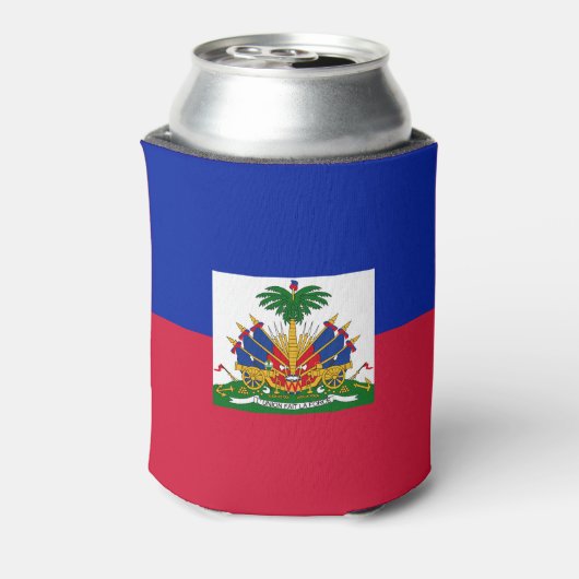 Haïtiaanse vlag blikjeskoeler (Blikje Achterkant)