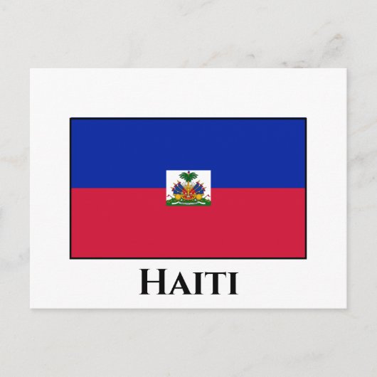 Haïtiaanse vlag briefkaart (Voorkant)