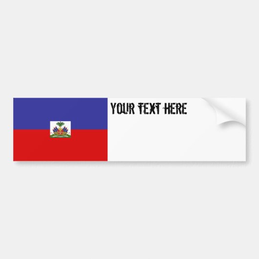 Haïtiaanse vlag bumpersticker (Voorkant)