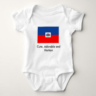 Haïtiaanse vlag, Cute, Schattig en Haïtiaans Romper