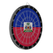 Haïtiaanse vlag Dartboard & Haïti/spelraad Dartbord (Voorkant Links)