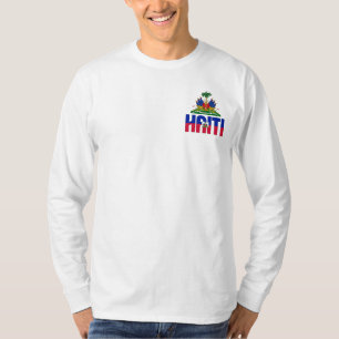 Haïtiaanse vlag en wapenschild t-shirt