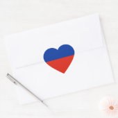 Haïtiaanse vlag hart sticker (Envelop)