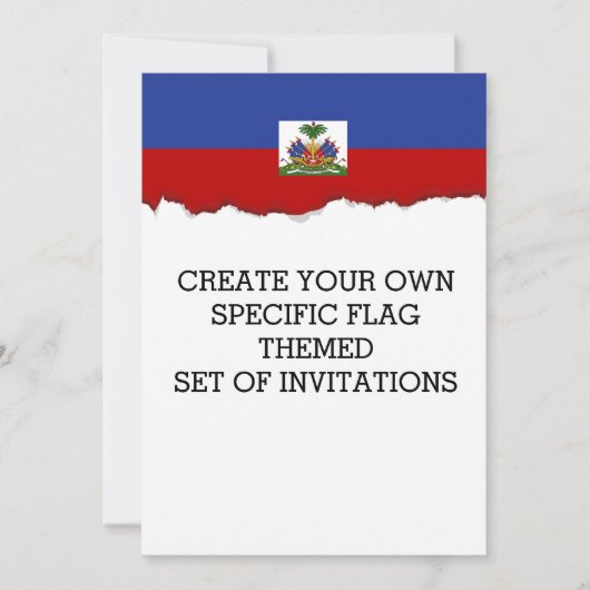 Haïtiaanse vlag kaart (Voorkant)