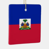 Haïtiaanse vlag keramisch ornament (Rechts)