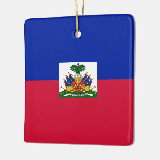 Haïtiaanse vlag keramisch ornament (Links)
