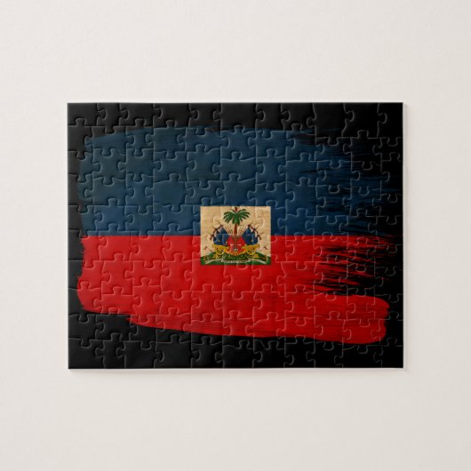 Haïtiaanse vlag legpuzzel (Horizontaal)