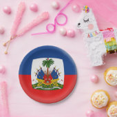 Haïtiaanse vlag papieren bordje (Feest)