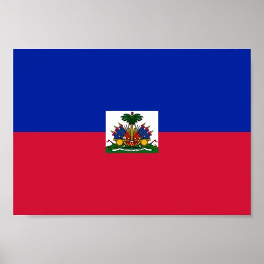 Haïtiaanse vlag poster (Voorkant)