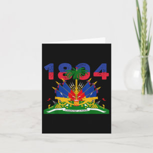 Haïtiaanse vlag Pride 1804 Onafhankelijkheidsdag H Kaart