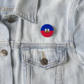 Haïtiaanse vlag ronde button 3,2 cm (In situ)