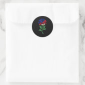 Haïtiaanse vlag ronde sticker (Tas)