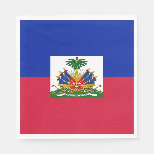 Haïtiaanse vlag servet (Voorkant)