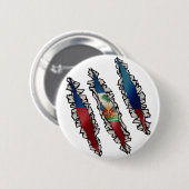 Haïtiaanse vlag Slash | Haïti Underneathe Ronde Button 5,7 Cm (Voorkant /achterkant)