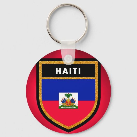 Haïtiaanse vlag sleutelhanger (Voorkant)
