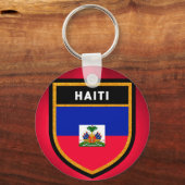Haïtiaanse vlag sleutelhanger (Voorkant)