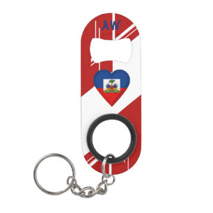 Haïtiaanse vlag sleutelhanger flessenopener