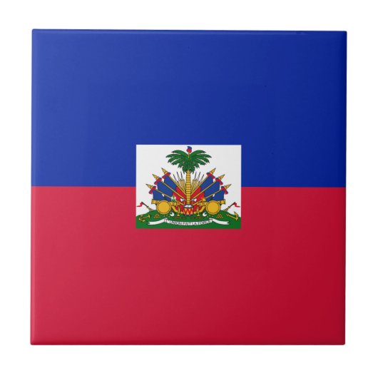 Haïtiaanse vlag tegeltje (Voorkant)
