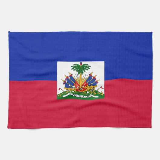 Haïtiaanse vlag theedoek (Horizontaal)