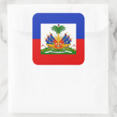 Haïtiaanse vlag vierkante sticker (Tas)