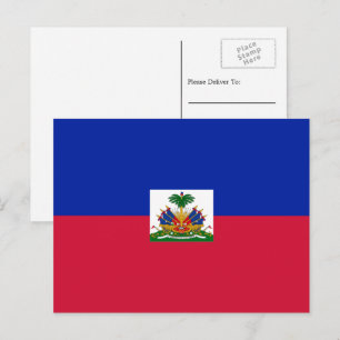 Haïtiaanse vlag, vlag van Haïti Briefkaart