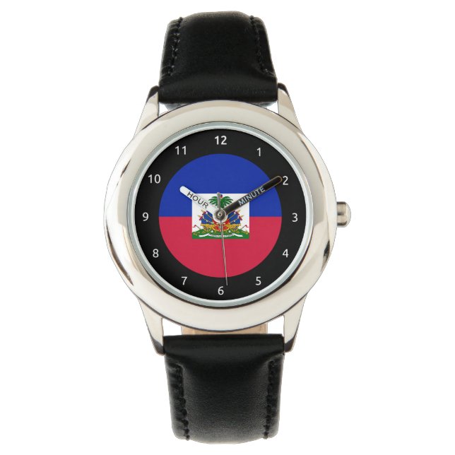 Haïtiaanse vlag Watch Horloge (Voorkant)