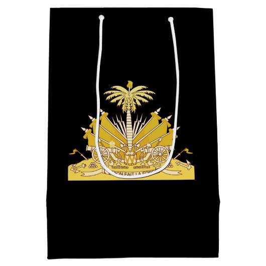 Haïtiaanse wapenschild medium cadeauzakje (Achterkant)