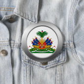 Haïtiaanse wapenstilstand ronde button 4,0 cm (In situ)