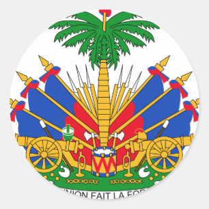 Haïtiaanse wapenstilstand ronde sticker