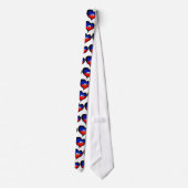 Haitian Flag Day Heart Stropdas (Achterkant)